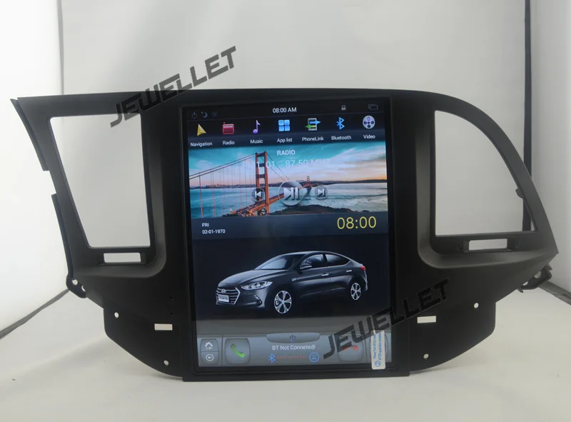 

10.4" tesla style vertical screen android 9.0 Six core Car GPS radio Navigation for Hyundai Elantra Avante 2017-2018