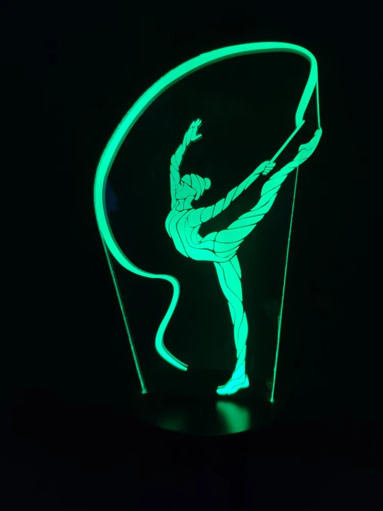 3d лампа для занятий спортом Ритмическая гимнастика лента лучший подарок