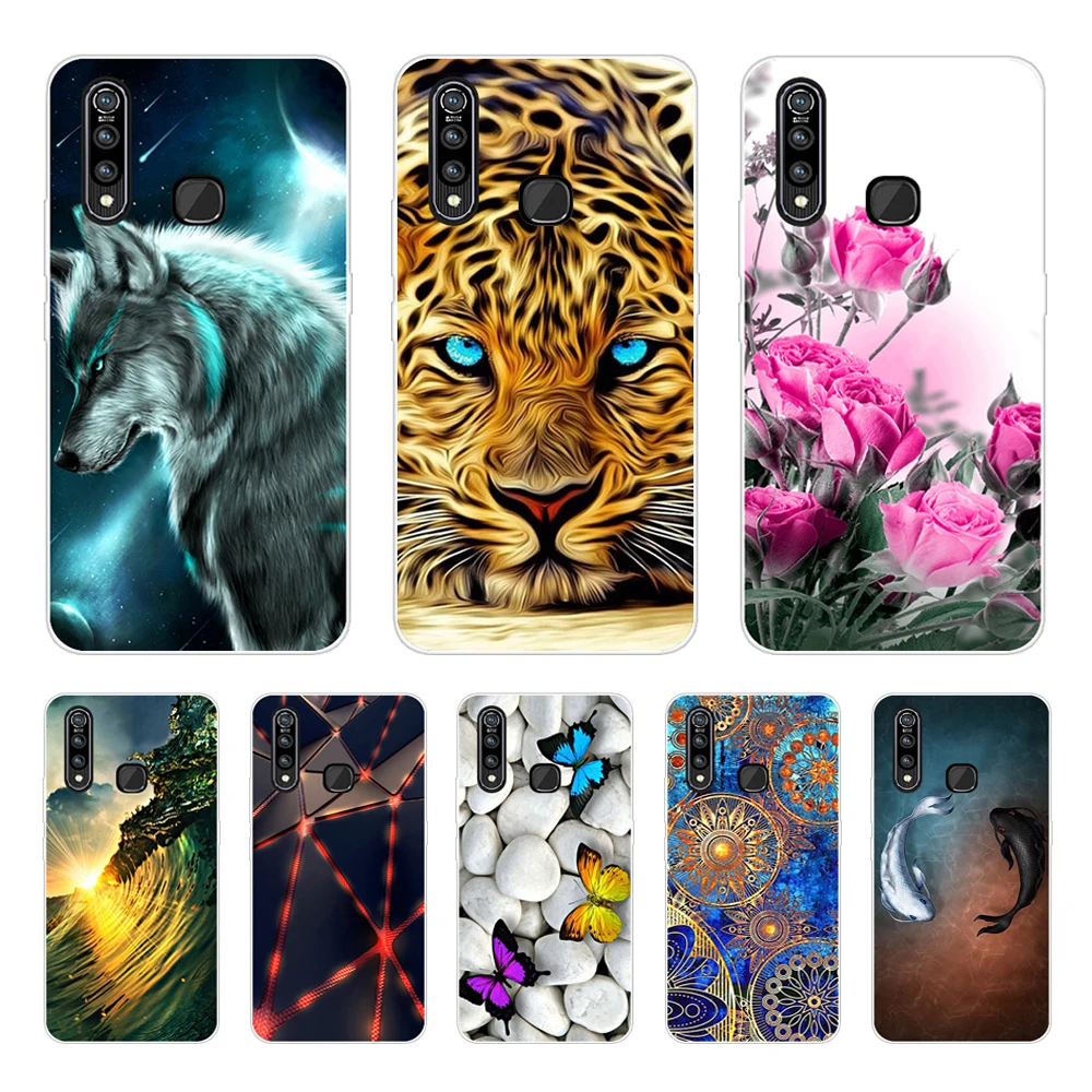 

6.53'' Coque For Vivo Z1 Pro Case Flower Clear Soft TPU Silicone Back Cover For VivoZ1 Pro Z1Pro Phone Cases For Vivo Z 1 Pro