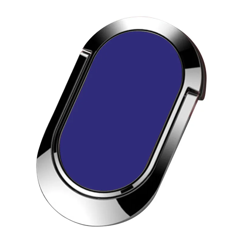 blue Ультратонкий держатель для смартфона с кольцом на палец на 360 градусов, подставка для планшета, магнитный держатель для мобильного телефона LHB99 - Цвет: blue