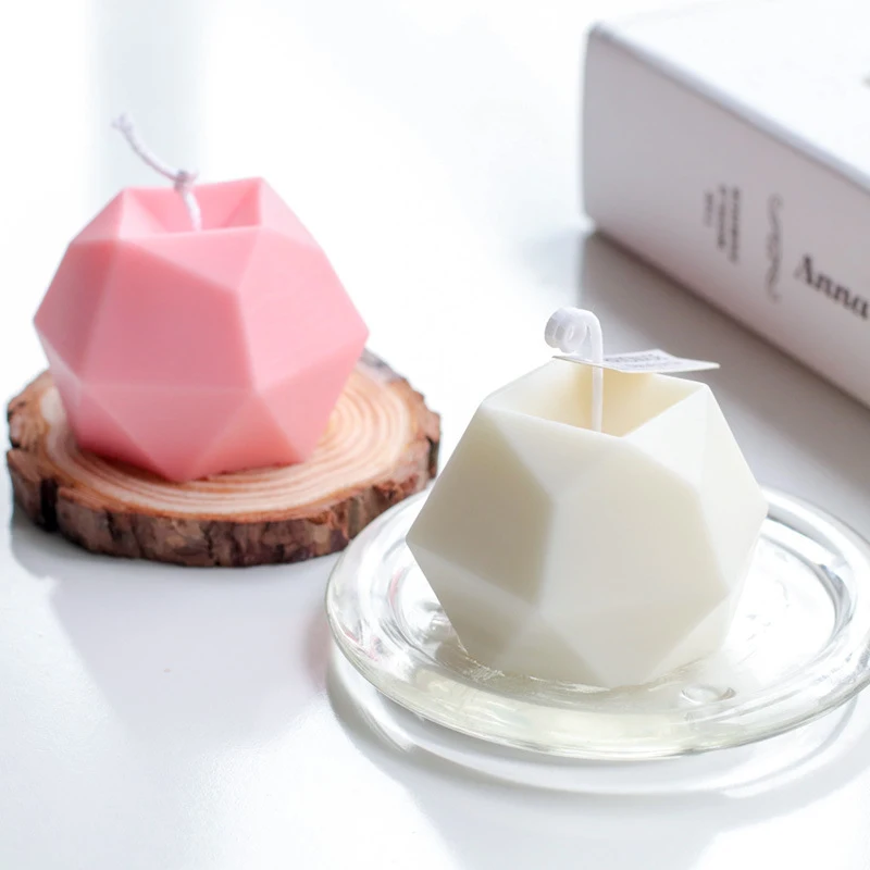 3D Cube Silicone Candle Mold Aromatherapy Soy Wax Candle Making Mold Plaster Crafts Resin Handmade Holder Soap Form