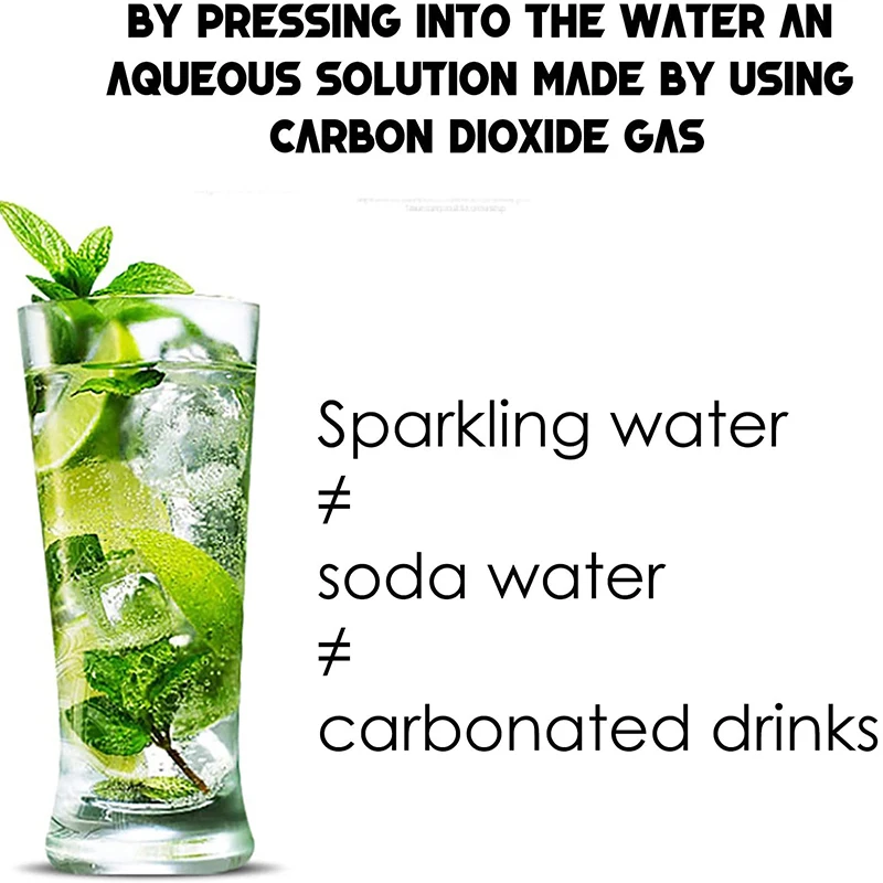 Goalone Portable Soda Maker Household 1L Sparkling Water Bottle BPA Free Carbonated Water Machine without CO2 Cylinder Bar Tools