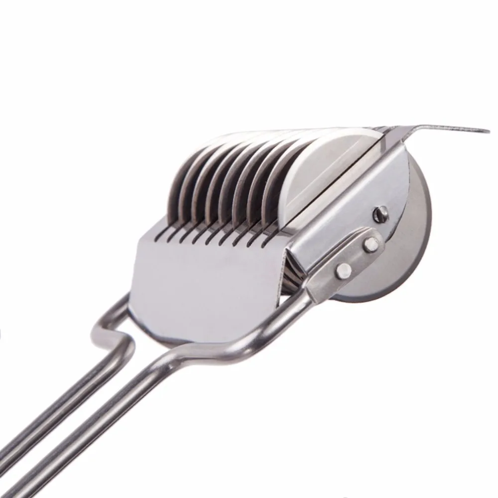 2017 Multifunctional Manual Design Stainless Steel Spaghett Noodle Maker Lattice Roller Kitchen Cooking Cutter Accessories