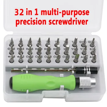 

32 in 1 multi-functional screwdriver set household digital products mobile phone notebook computer repair and disassembly tool