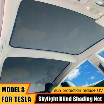 

For Tesla Model 3 Glass Roof Sunshade Car Skylight Blind Shading Net Sun And Heat Insulation Auto Interior Accessories