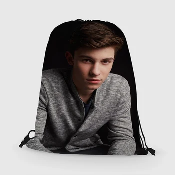 

Custom Shawn Mendes Drawstring Bag Daypack Kids Satchel Casual Backpack Teenager Storage Bag Women Men 31x40cm*181031-46