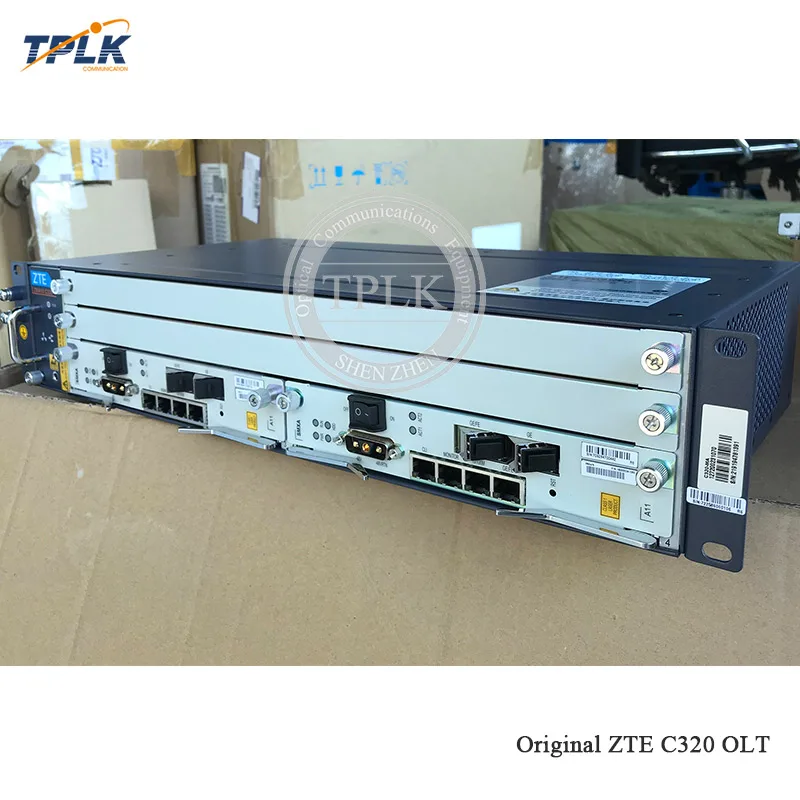 Хит продаж поддержка 1550 нм для стороннего CATV вещания ZTE C320 GPON P2P OLT с 1GE SMXA/1*2 шт.