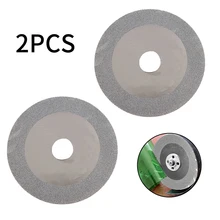 Disques de meulage 100mm diamant, pour couper le verre, la roche, les bijoux, lames de scie lapidaire, outil abrasif rotatif, 2 paquets