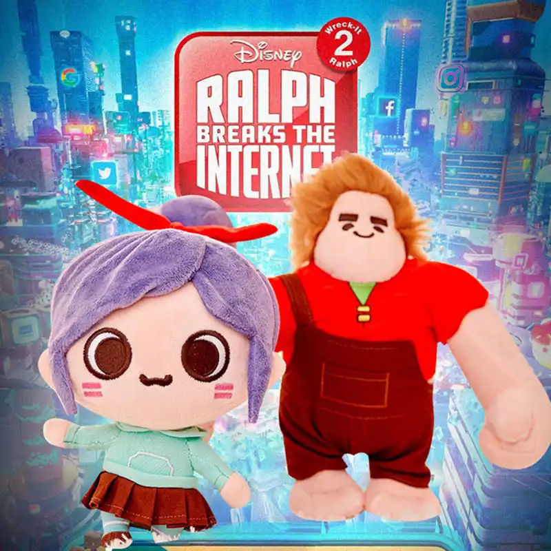 ディズニー難破イットラルフぬいぐるみ人形ギフトラルフブレークインターネットラルフ プリンセス Vanellope ぬいぐるみぬいぐるみキッズギフト 映画 テレビ Aliexpress