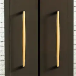 Simple Style Matte Gold Cabinet Handles Solid Aluminum Alloy Kitchen Cupboard Pulls Drawer Knobs Furniture Handle Hardware