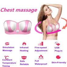

Breast Enhancement USB Plug-in Skin Breast Automatic Timing Infrared Heating Waterproof Chest Massager