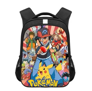 

16 inch Anime pokemon children School Bags Cartoon Pikachu Arceus Kindergarten Backpack Girls Boys Schoolbag Kid Book Bag