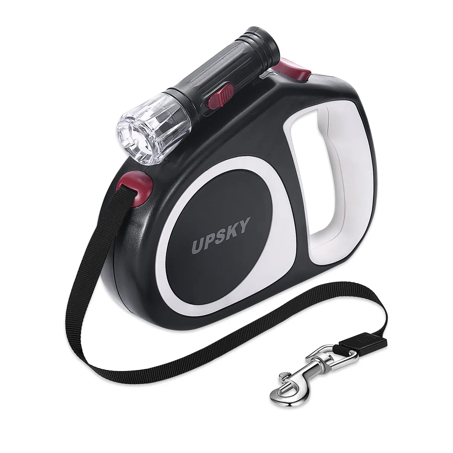 

Retractable Dog Leash, 16 ft Scalable Dog Walking Leash with Bright Flashlight for Small-Medium, Moving Free, One Button Break