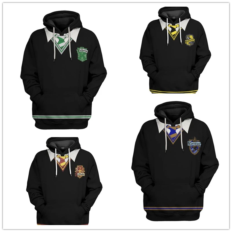 Hufflepuff Sudadera con capucha para traje de Harry Potter con estampado de Bata mágica, ropa de otoño, regalo de y Sudaderas con capucha y sudaderas| -