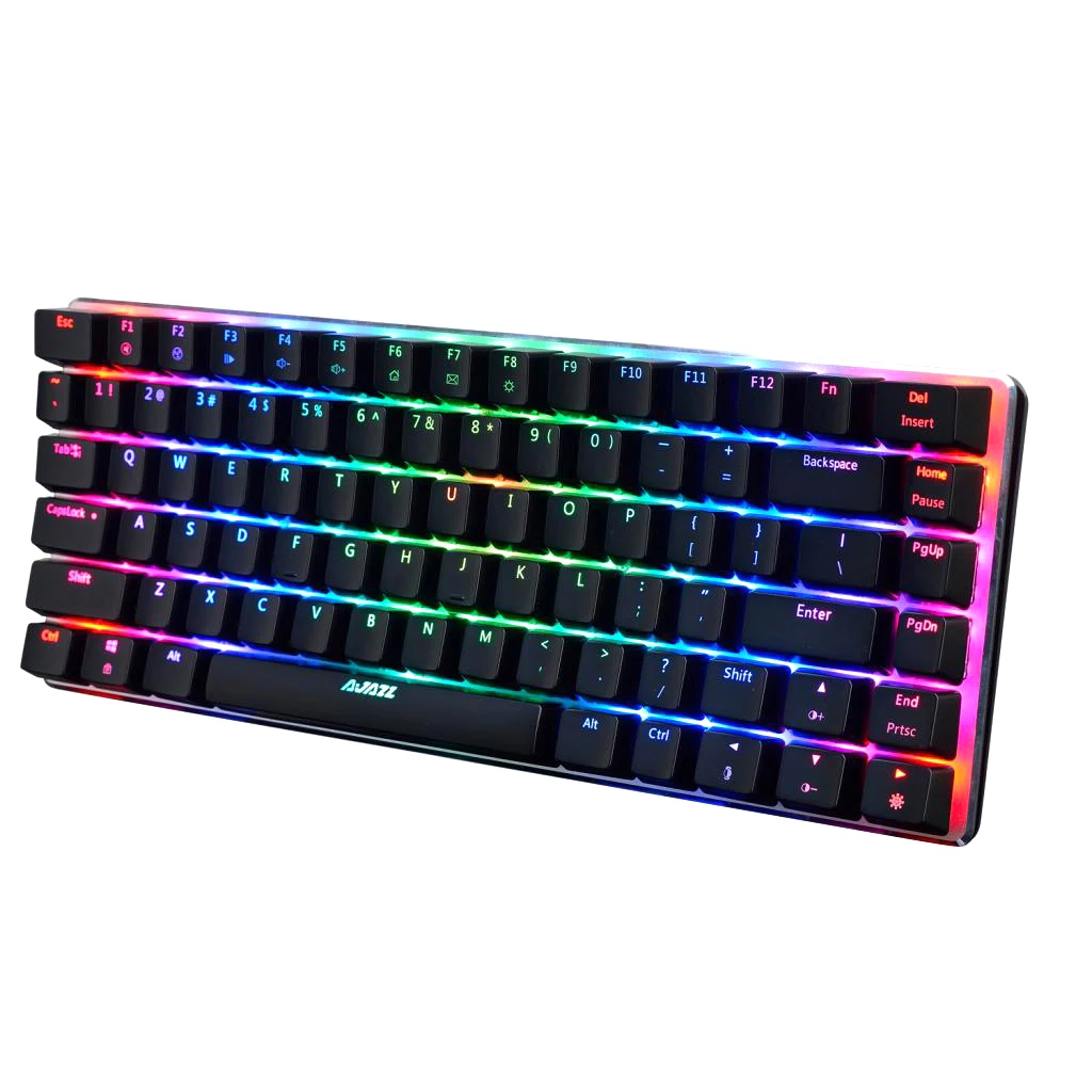 Ajazz AK33 Mechanical Wired RGB LED Backlight Gaming Keyboard for PC Game with Blue Switches