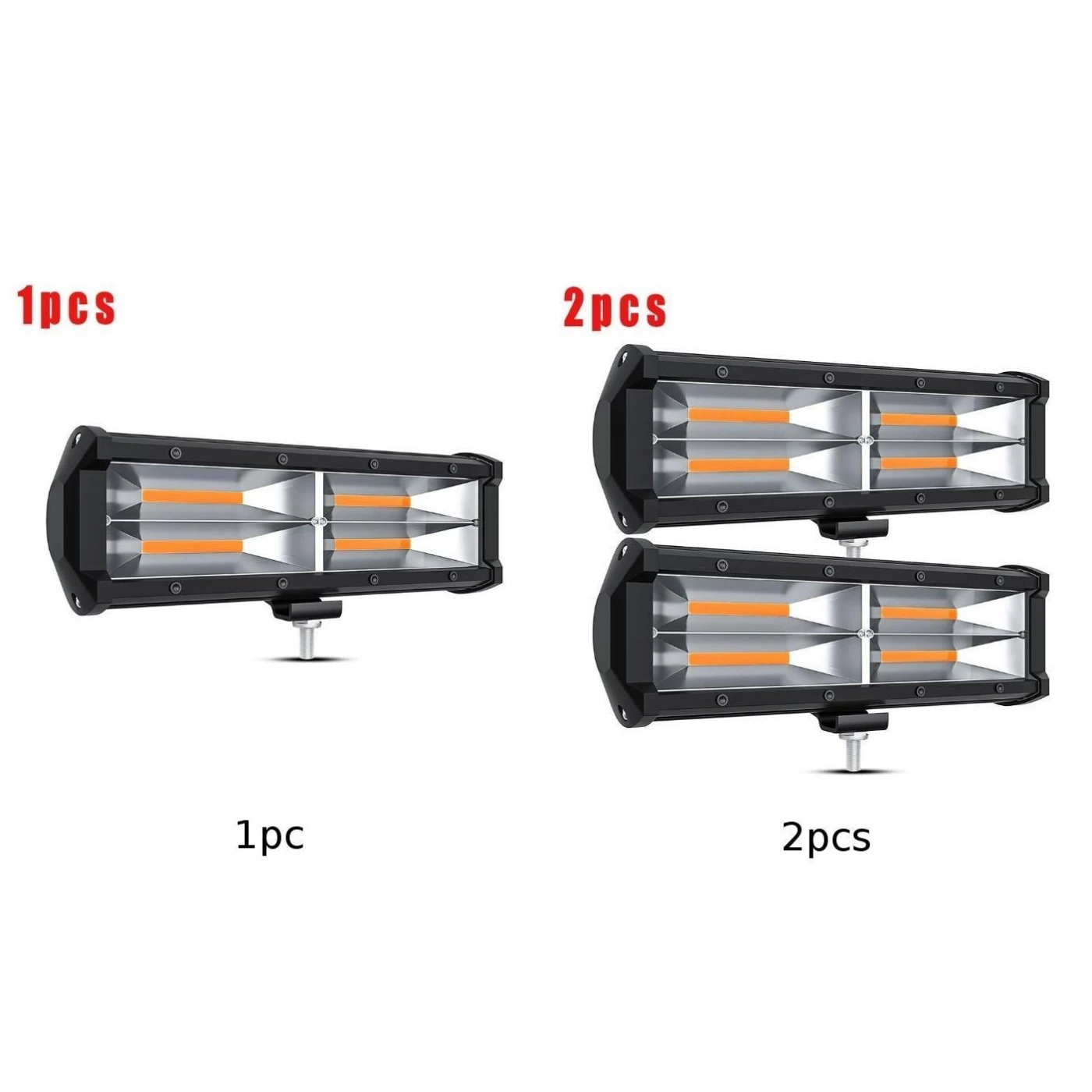1 шт./2 шт. 9 дюймов 9 V-30 V 144W фары для автомобилей SUV внедорожный двухрядный светодиодный рабочий светильник Светодиодные панели полосы Точечный светильник 9600LM 6000K Желтый ATV 4X4 рабочий светильник