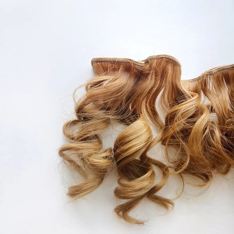 Moda 15 см DIY Миниатюрный материал trenzas de alta temperatura Peluca pelo recto para BJD аксессуары для