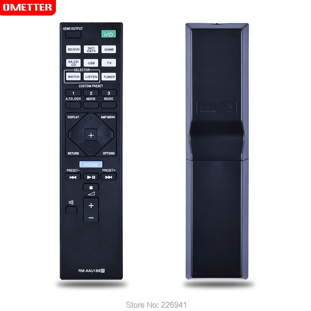 

RM-AAU189 RMAAU189 Remote Control with For Sony AV Receiver STRDN1050 STRDN850 STR-DN850 HT-CT350