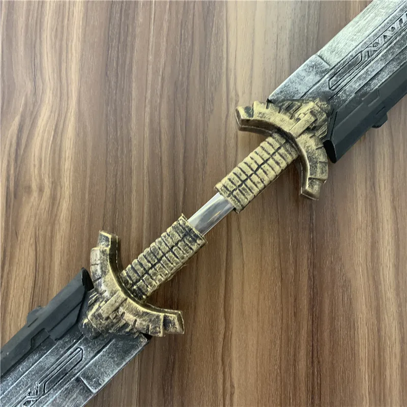 Cosplay Sword Cosplay Toy Cosplay Prop 1:1 Avengers Superher Sword Thanos Weapon 110cm Double-edged Sword Cosplay Accessory Props Soft Safety PU Movie Role Playing