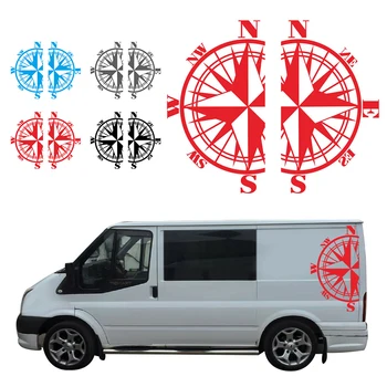 

2pcs Car Bus Vans Stickers T4 T5 T6 Left Right Side Auto Body Decal Vinyl Decor Brand New And High Quality Car Accessories