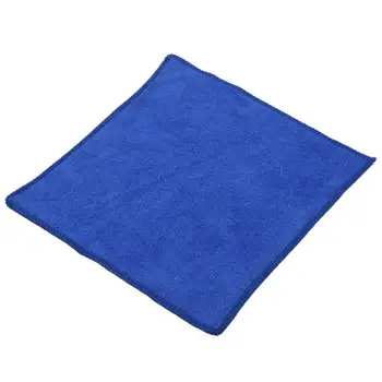 

NEW-10pcs Large Microfibre Cleaning Car Detailing Soft Cloths Wash Wipe Towel Blue