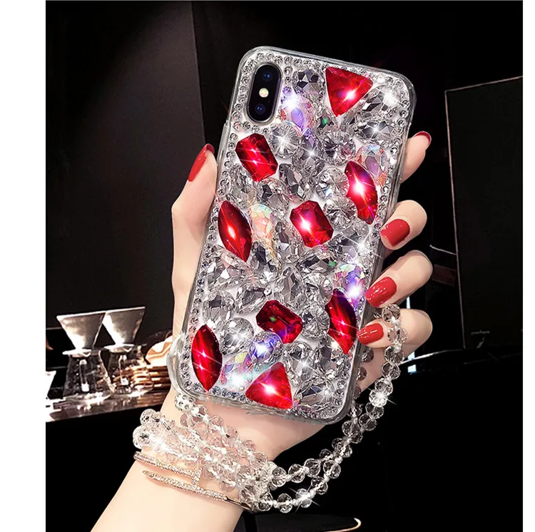 

For Samsung Note 10 9 8 A60 A50 S10 Lite S10E S10 S9 S8Plus M10 M20 M30 M40 A10 A30 A40 A60 A70 A9 2018 A9S Rhinestone Case