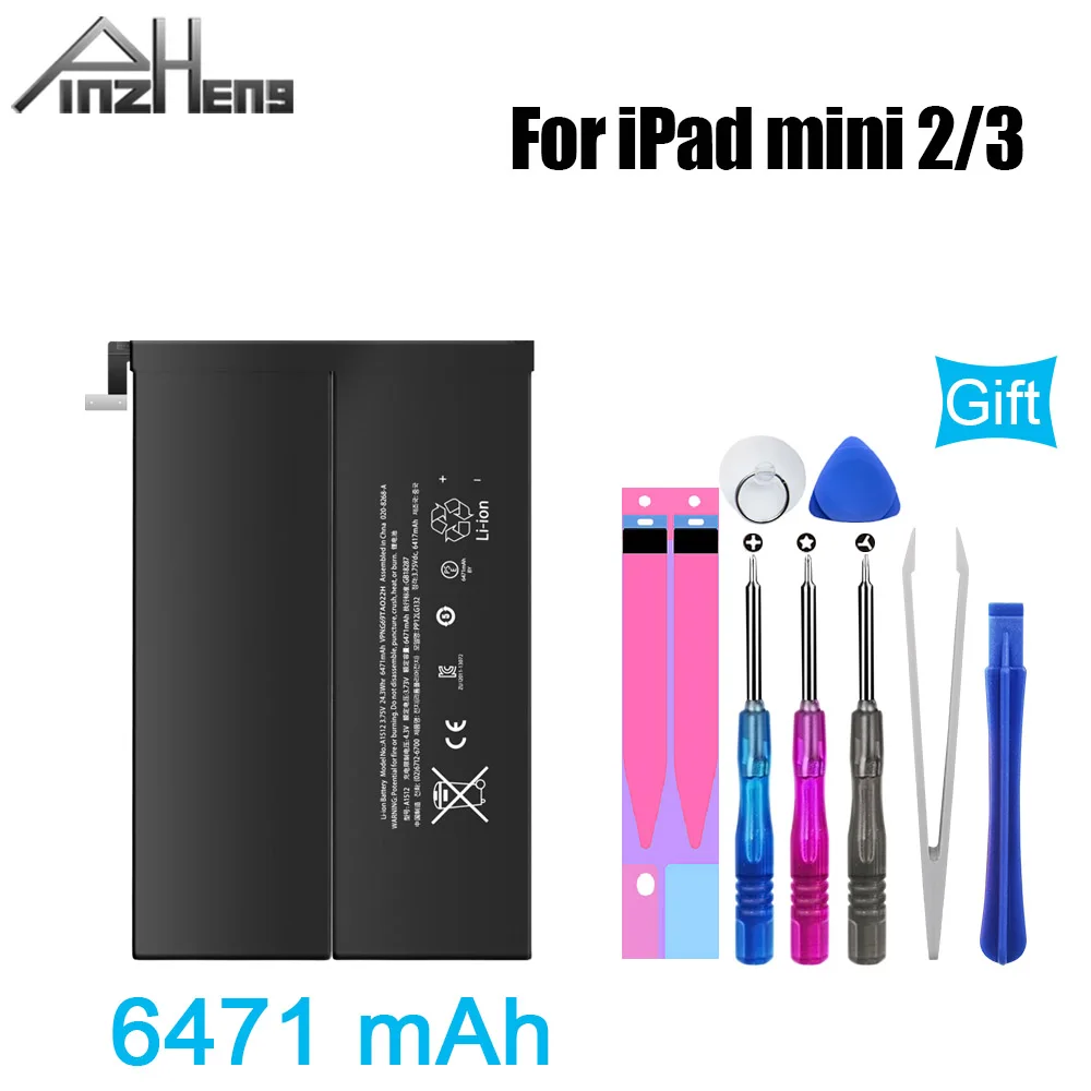 Оригинальный аккумулятор для планшета PINZHENG iPad mini 3 2 6471 мАч Mini2 Mini3 A1491 A1599 A1512 A1489 A1490