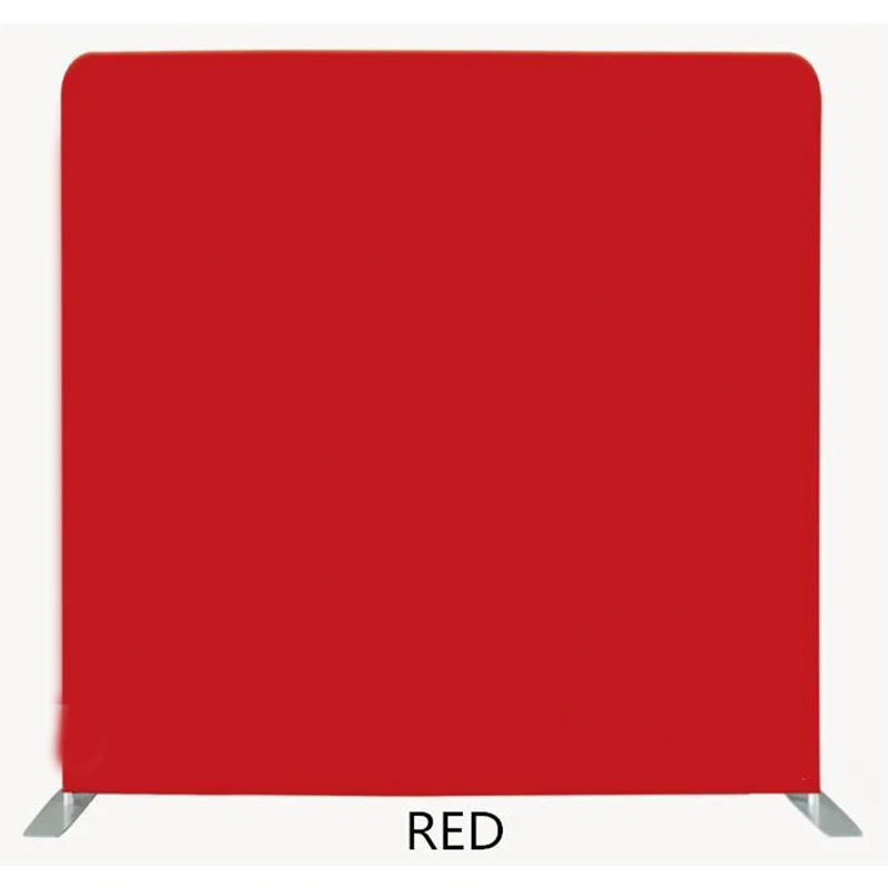 8 футов сплошной цвет зеленый экран прямой наволочка фон с рамкой стенд и светодиодный свет для фотографии фона - Цвет: red with white