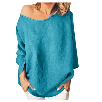 

Fashion Womens Sexy Off Shoulder Long Sleeve Tops Striped Short Solid Shirt Korean Punk shirt Camiseta Feminina