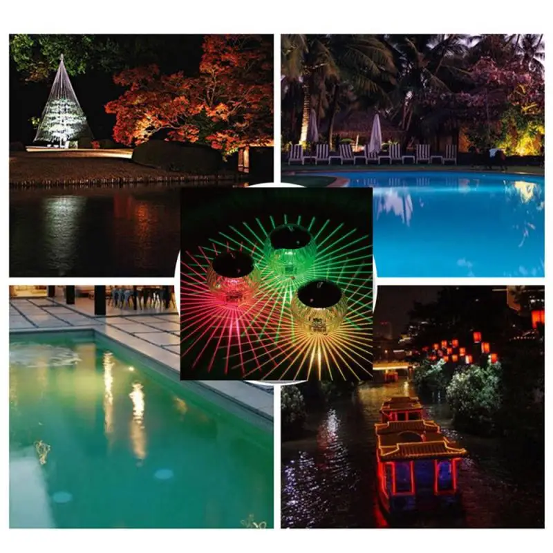 7 цветов автоматически меняющийся на солнечных батареях плавающий светильник для пруда садовый плавательный бассейн меняющий цвет светодиодный светильник украшение дома