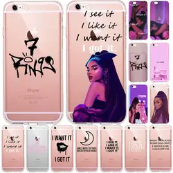 7 колец Ariana Grande Girl силиконовый чехол для funda iPhone 6 6S 7 8 Plus 11 5s SE x XS Max XR God Is Woman милый чехол для телефона