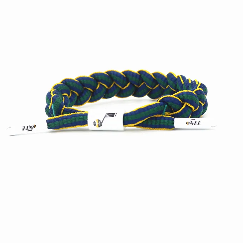 12pcs high quality cotton size adjustable wristband basketball sports bracelet shoelace bangle as irving fans gift