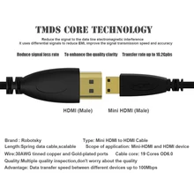 Портативный HDTV планшет пружина позолоченные аксессуары кабель адаптер прочный Высокоскоростной HDMI к мини HDMI камера Plug And Play