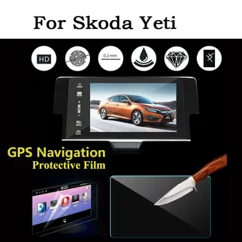 

For Skoda Yeti Car GPS Navigation Screen Protector Auto Interior Screen Protect Tempered Glass Film Accessories