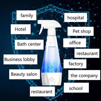 

300ml Hypochlorous Acid Water Making Machine Disinfection Generator Spray Bottle 28TA