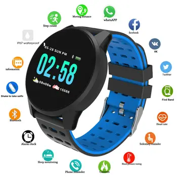

Bluetooth Sport Smart Watch TFT Screen Heart Rate Fitness Tracking Bracelet Watch @M23