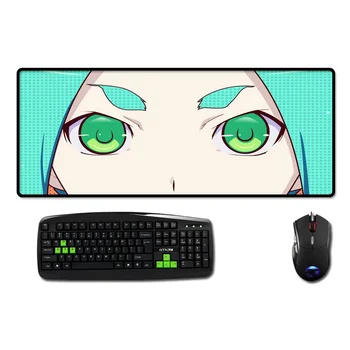 

LaumansMonogatari Anime Mousepad Big Table Pad Nisemonogatari Yotsugi Ononoki Cute Face Pattern Mouse Mat Mice Pad Pc Desk Mat