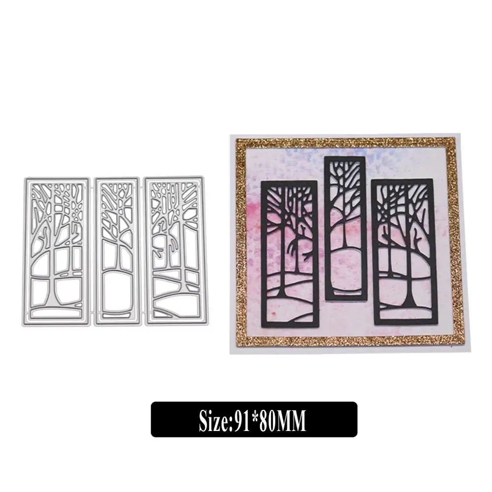 

Forest Cutting Dies for Card Making, URYKE Die Cuts Stencil Metal Pattern Template for DIY Embossing Scrapbooking New 2019