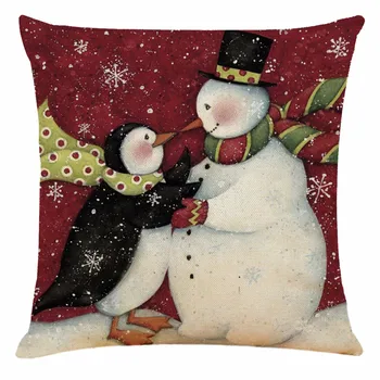 

Christmas Pillow Case Sofa Car Waist Throw Cushion Cover Home Decoration Throw Pillow Case Striped Geometric Pillowcase Cover