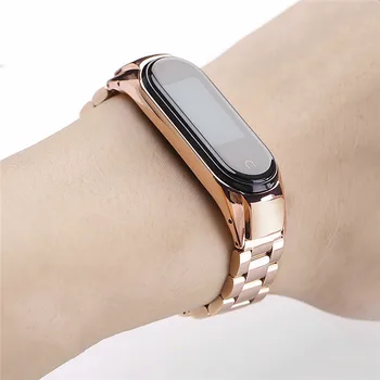 

Stainless Steel Band Strap Bracelet for Xiaomi Mi Band 5 Smart Watches Watchband Wrist Strap For Xiaomi Mi 5 Accessories