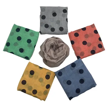 

Spring Scarf 2020 Fashion New Simple Dots Monochrome lady scarf shawl