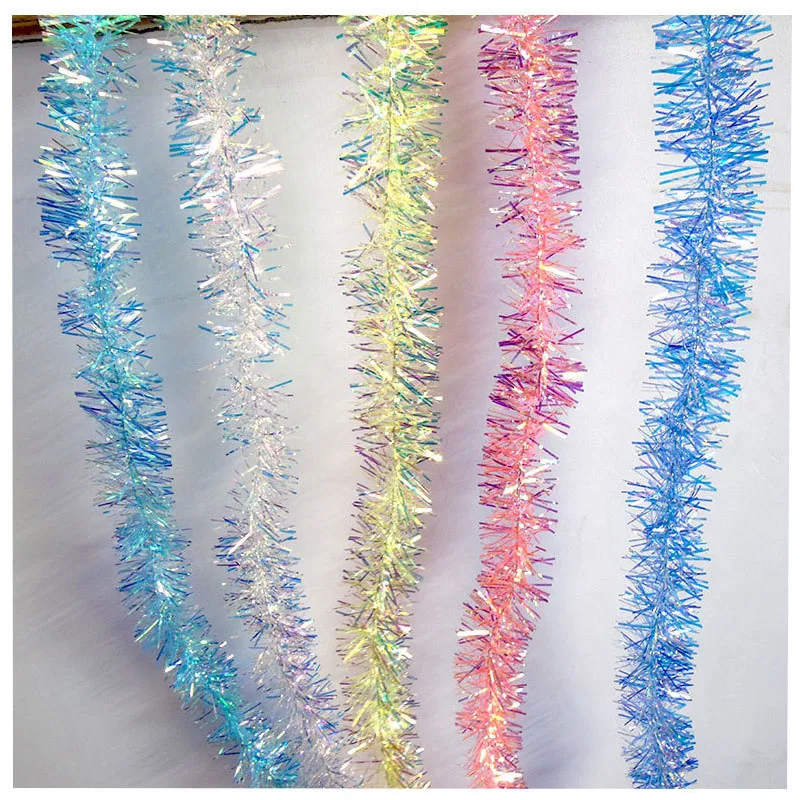 2M Iridescent Tassel Garland String Wedding Party Christmas Tree DIY Mermaid Unicorn Decor Bridal Shower Party Backdrop 2M Iridescent Tassel Garland String Wedding Party Christmas Tree DIY Mermaid Unicorn Decor Bridal Shower Party Backdrop