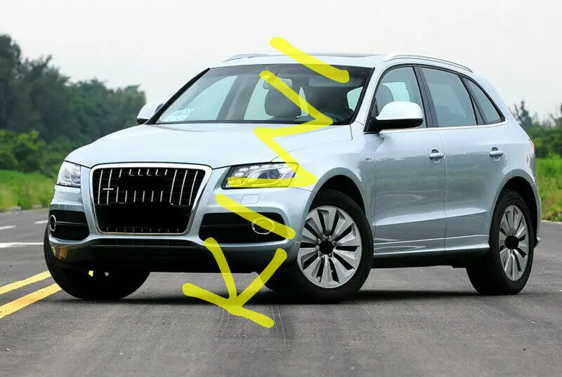 Для Audi Q5 2009 2010 2011 2012 Высокое качество левая сторона фары крышка прозрачный ПК с клеем 1 шт