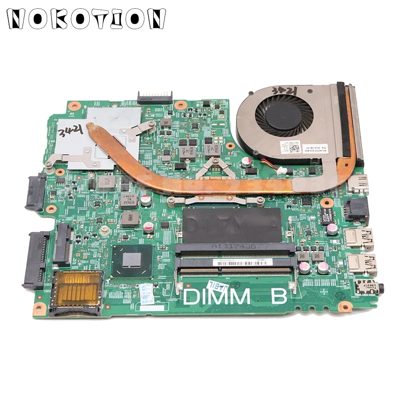 NOKOTION CN-0WX8FF 0WX8FF WX8FF радиатор для Dell Inspiron 14 3421 5421 Процессор Вентилятор охлаждения GPU радиатор