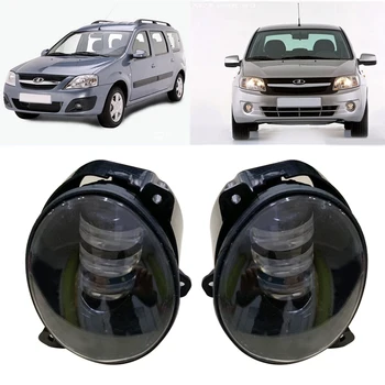 

Car Front 3.5inch Round LED Fog Light Driving Lamp Angel Eye DRL White Halo Ring for lada Vehicle