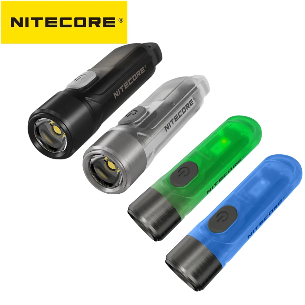 Оригинальный NITECORE TIKI LE keychain light GITD 300 люмен Мини-футуристический светильник для