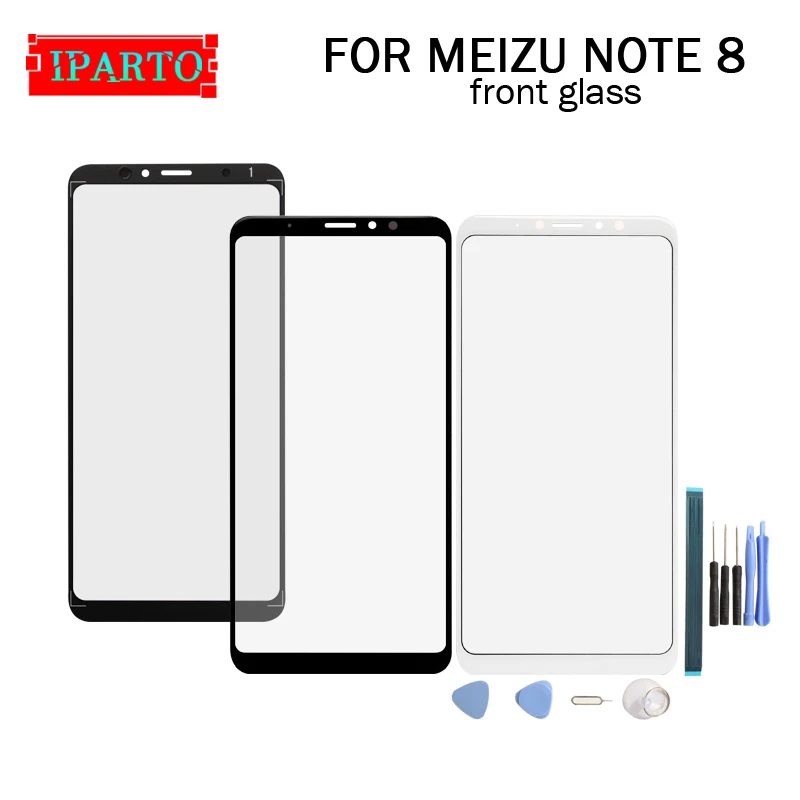 

For Meizu NOTE 8 Front Glass Screen Lens 100% New Front Touch Screen Glass Outer Lens for Meizu NOTE 8 +Tools