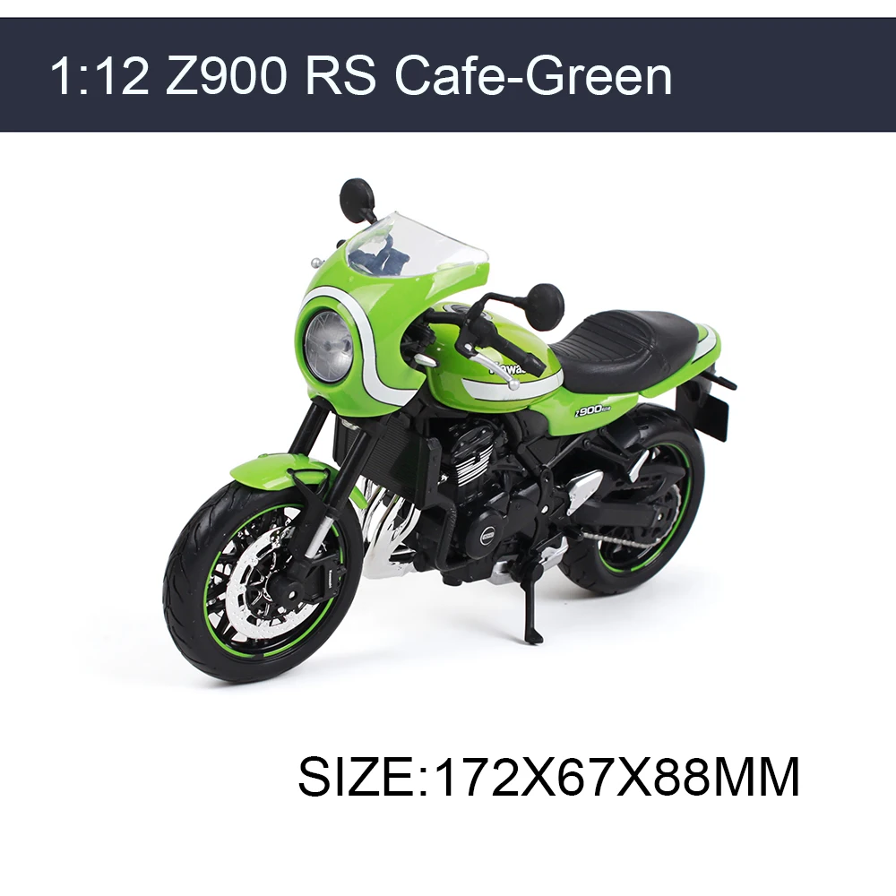 MAISTO Z900RS кафе зеленый мотоцикл модель 1:12 Масштаб мотоцикл литье под давлением металлический велосипед миниатюрная гоночная игрушка для подарочной коллекции - Цвет: Зеленый