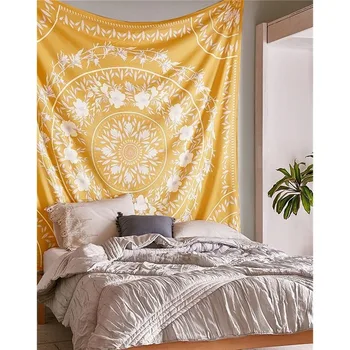 

Mandala Tapestry Wall Hanging Indian Floral Bohemian Wall Fabric Tapestry Boho Decor Bedroom Dorm Headboard Wall Carpet Blanket