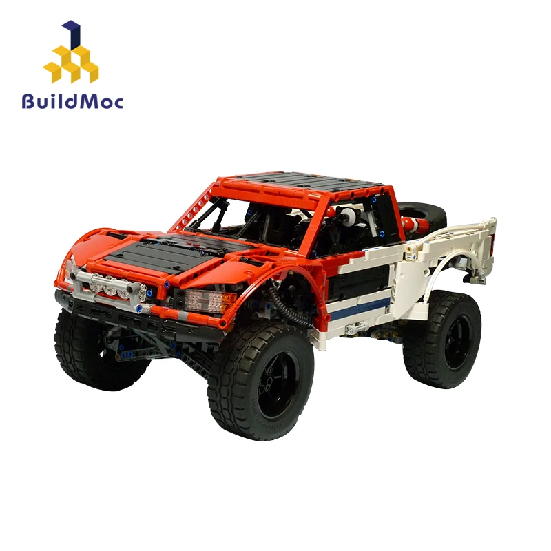 BuildMOC Радиоуправляемый мотоцикл грузовик Wrangler внедорожник модель внедорожника